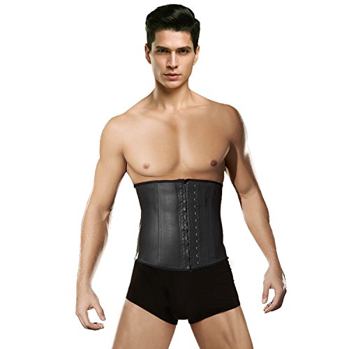 FeelinGirl Men’s Tummy Control Steel Boned Waist Trainer